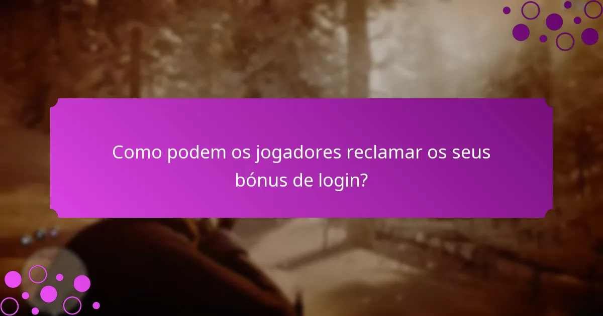 Que itens únicos podem os jogadores receber como bónus de login?
